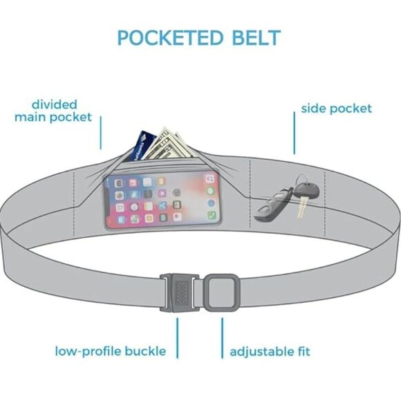 Bandi Running Belt Womens Multicolor Modern Waist Fanny Pack Pocketed Adjustable - Picture 8 of 10